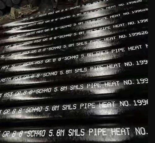 צינור פלדת פחמן Astm A53 Gr A / B
